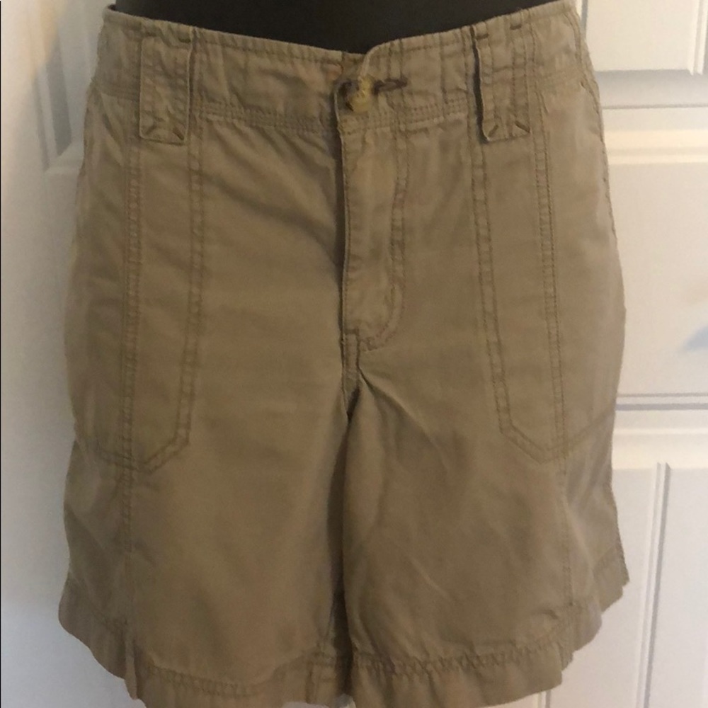 Khaki shorts by Eddie Bauer